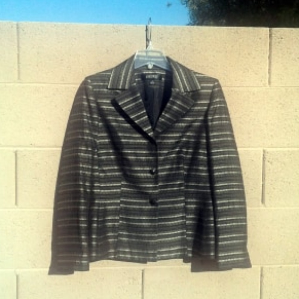 Euc Patchwork Ribbon Jacket/Blazer Size 8 - image 6